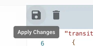 Mirata Workflow Editor toolbar with Apply Changes tooltip.