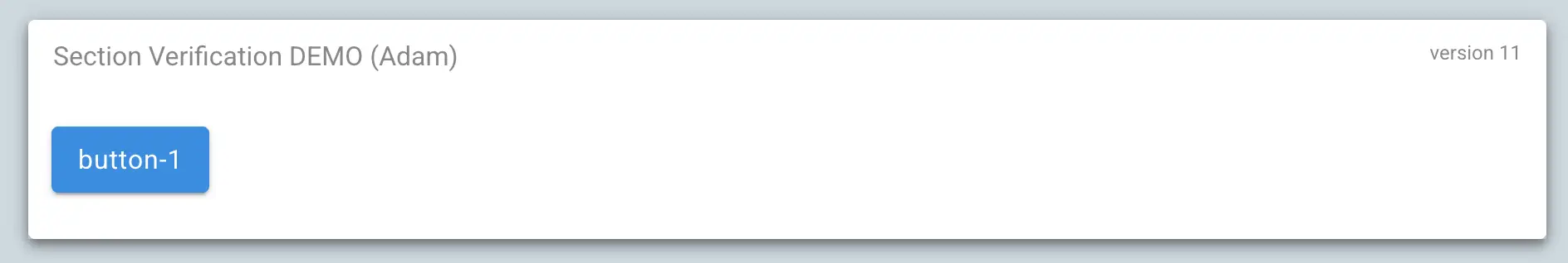 Mirata platform section showing button styling in forms, version 11.