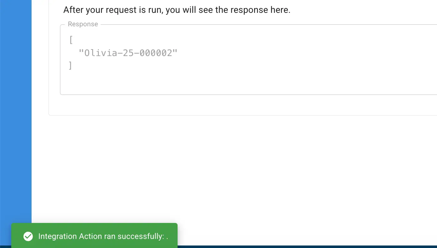 Mirata Data Management - Data Table Request Response