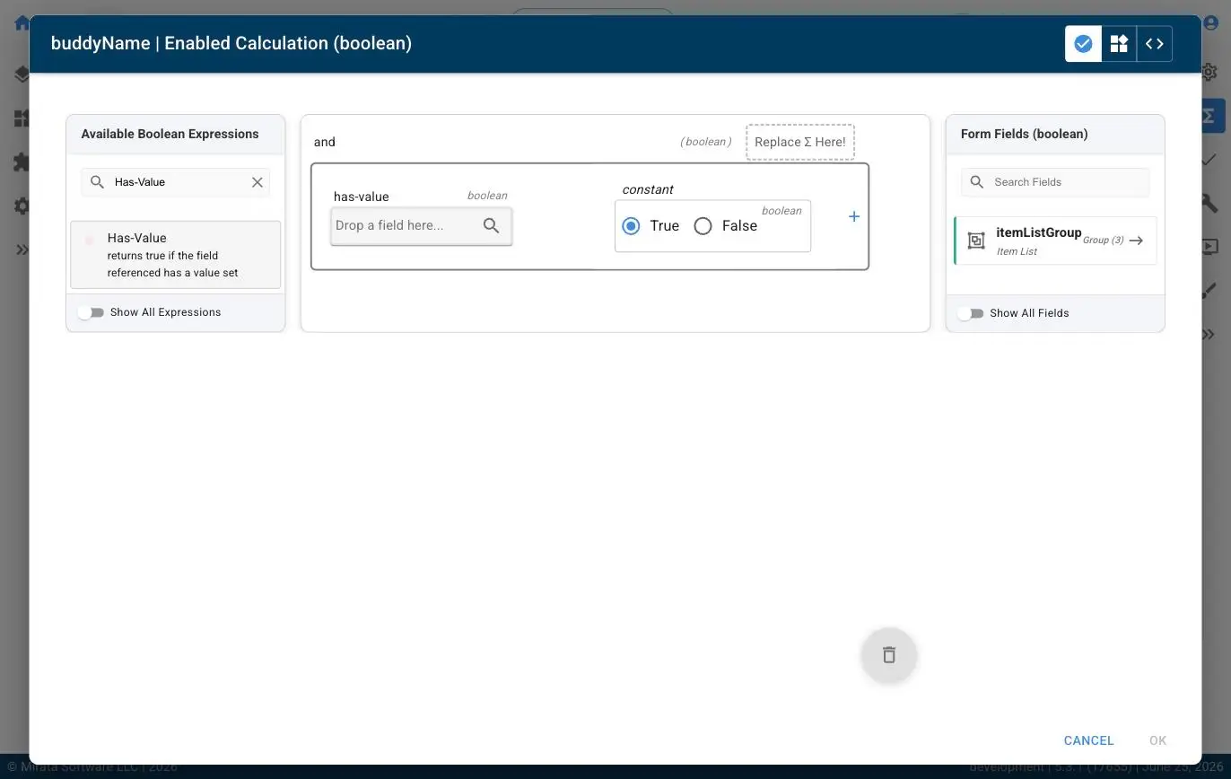 Mirata Forms - Enable a Field Based on Another Answer