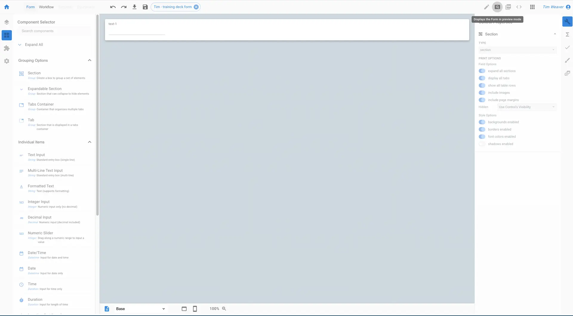 Mirata Designer Overview - Forms
