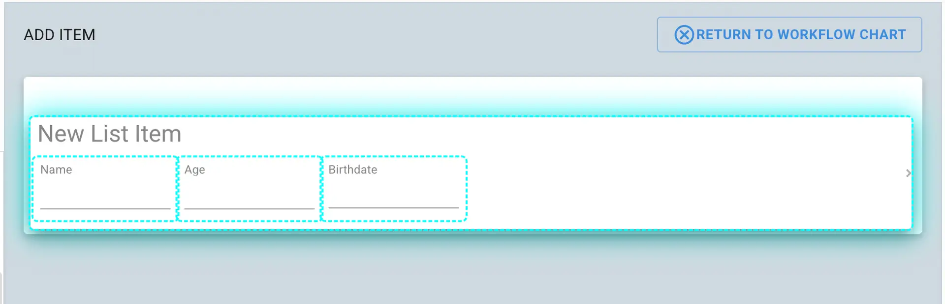 Mirata Forms - Add New List Item