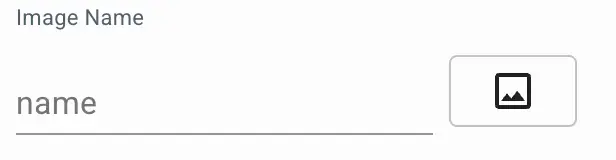 Mirata Forms feature image name input and upload button
